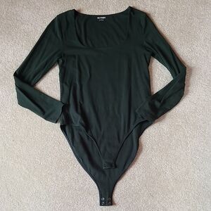 Old Navy Forest Green Long Sleeve Bodysuit